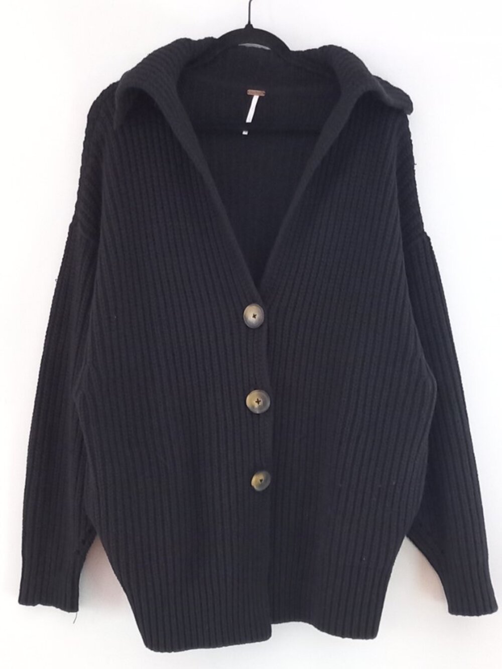 FREE PEOPLE very oversized black cardigan